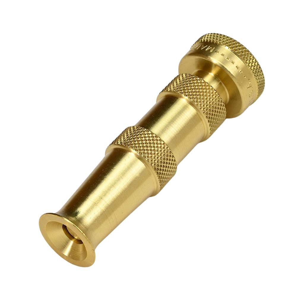 Real product photograph: Brass Adjustable Water Nozzle by Dramm