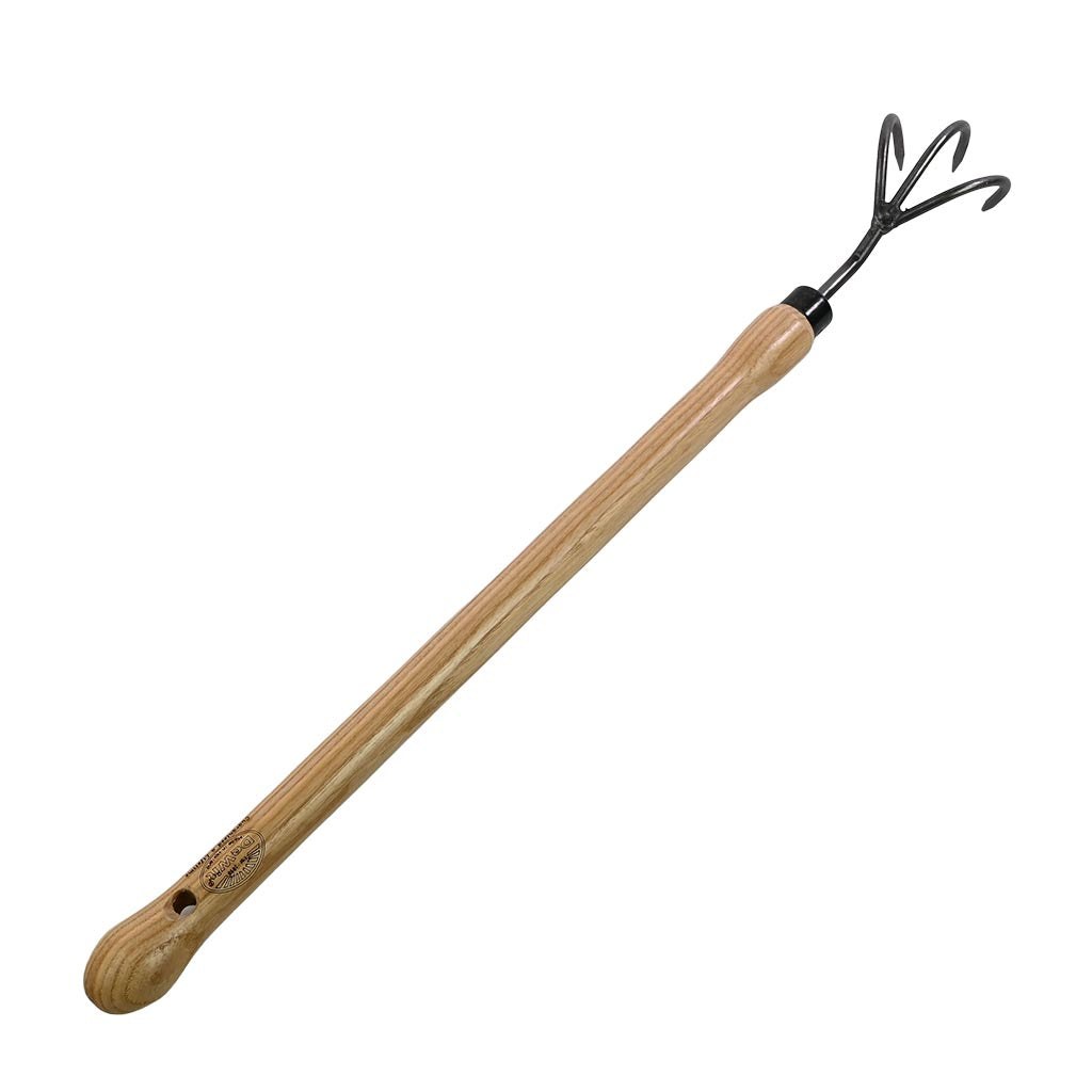 Real product photograph: DeWit Drop Grip 3-Tine Cultivator